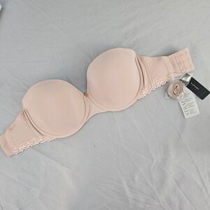 Natori 30G Pure Luxe Strapless Convertible Bra Rose Pink NWT $72 L728
